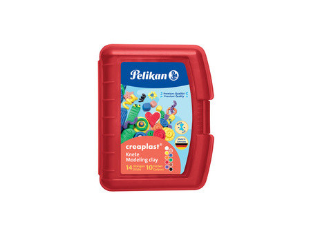 Pelikan Pâte à modeler Creaplast, boîte de 14, rouge