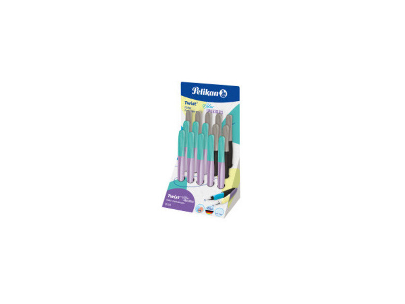 Pelikan Twist Stylo plume Color Blocking, présentoir