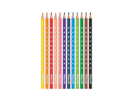Pelikan Crayon de couleur triangulaire SILVERINO fin, étui