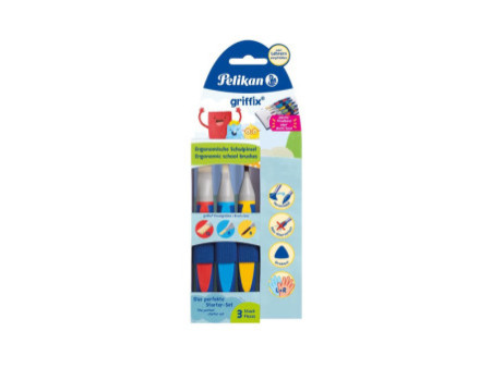 Pelikan griffix Set de pinceaux scolaires, 3 pièces