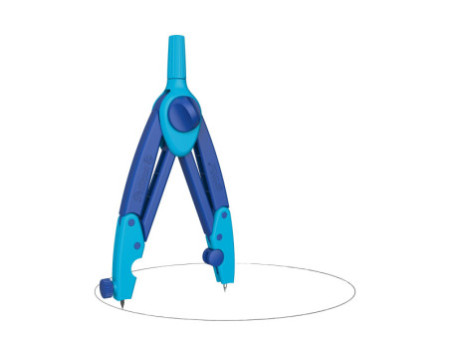 Pelikan Compas scolaire griffix Bleu, boîte pliable