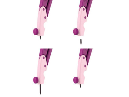 Pelikan Compas scolaire griffix Sweet Berry, boîte pliable