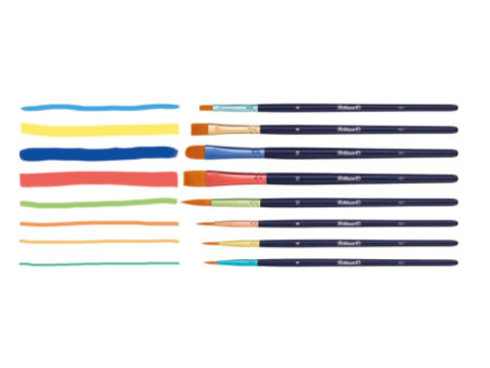 Pelikan Set de pinceaux Premium, 8 pièces, assorti