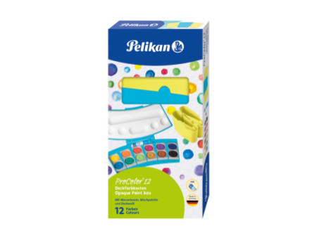 Pelikan Boîte de peinture ProColor 735, 12 couleurs