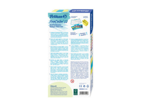 Pelikan Boîte de peinture ProColor 735, 12 couleurs