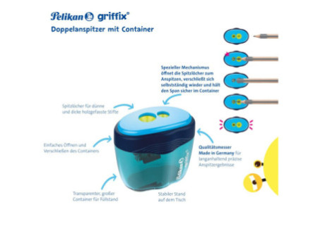 Pelikan Taille-crayon 2 trous griffix, sur carte blister