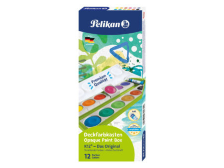 Pelikan Boîte de peinture K12, 12 couleurs, vert