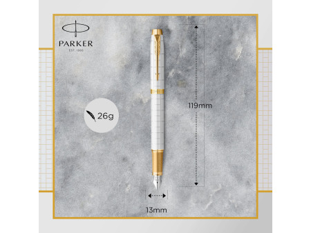 PARKER Stylo plume IM PREMIUM Nacré G.T.