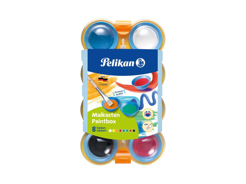 Pelikan Boîte de peinture pour enfants, 8 couleurs