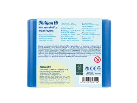 Pelikan crayons de cire 655/10, avec gaine, rond