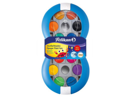 Pelikan Boîte de peinture Space+, 12 couleurs, bleu