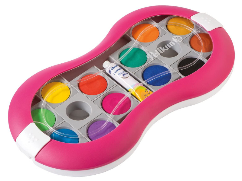 Pelikan Boîte de peinture Space+, 12 couleurs, rose