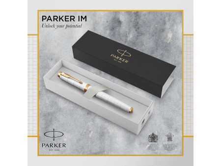 PARKER Stylo roller IM PREMIUM Nacré G.T.
