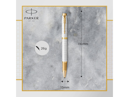 PARKER Stylo roller IM PREMIUM Nacré G.T.