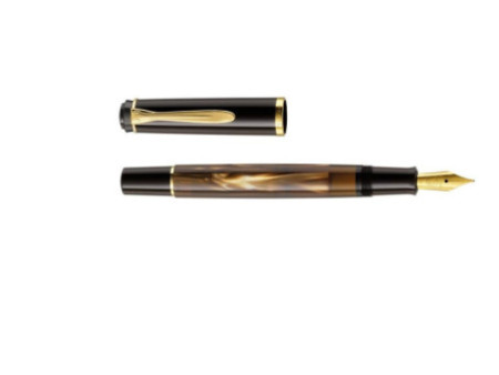 Pelikan Stylo plume M 200, brun marbré, taille de plume: M