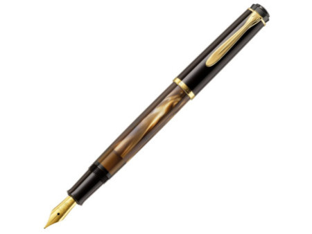 Pelikan Stylo plume M 200, brun marbré, taille de plume: M