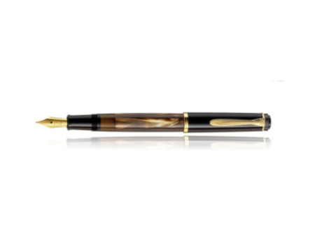 Pelikan Stylo plume M 200, brun marbré, taille de plume: M