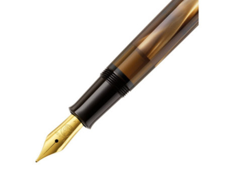 Pelikan Stylo plume M 200, brun marbré, taille de plume: B