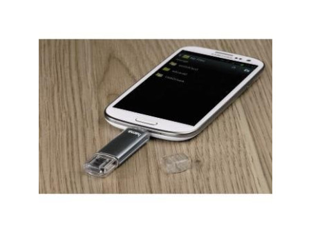 hama Clé USB 2.0 'Laeta Twin', 16 GB, gris