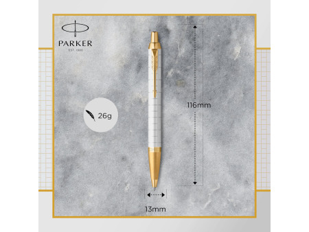 PARKER Stylo à bille rétractable IM PREMIUM Nacré G.T