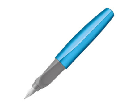 Pelikan Twist Stylo plume Frosted Blue, bleu-métallique
