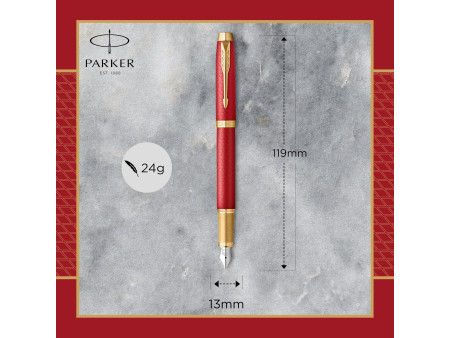 PARKER Stylo plume IM PREMIUM Rouge G.T.