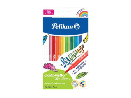 Pelikan Feutre colorella brushpen, étui en carton de 10