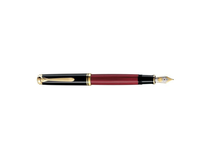 Pelikan Stylo plume 'Souverän 800', EF, noir/rouge