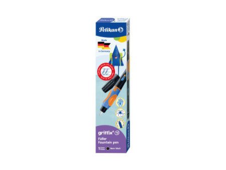 Pelikan Stylo plume griffix Neon Black, pour droitiers