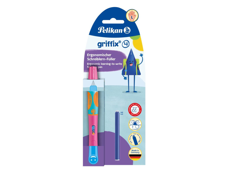 Pelikan Stylo plume griffix Lovely Pink, pour gauchers