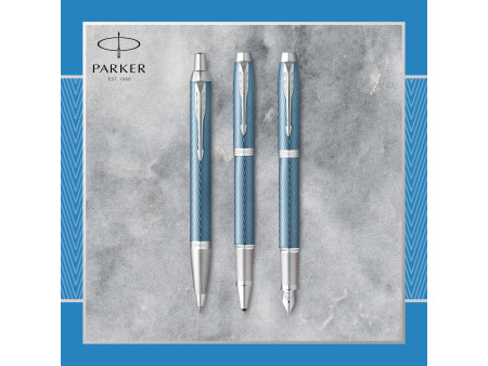 PARKER Stylo plume IM PREMIUM Bleu Clair C.T.