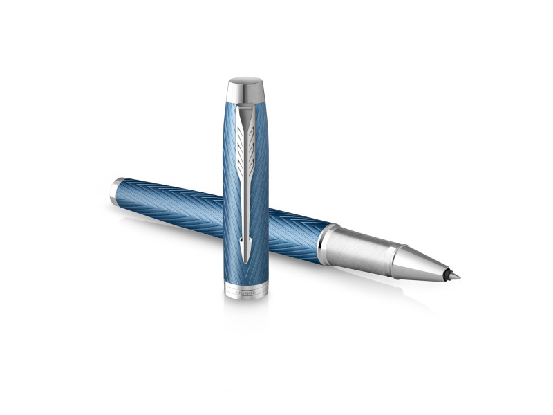 PARKER Stylo roller IM PREMIUM Bleu Clair C.T.