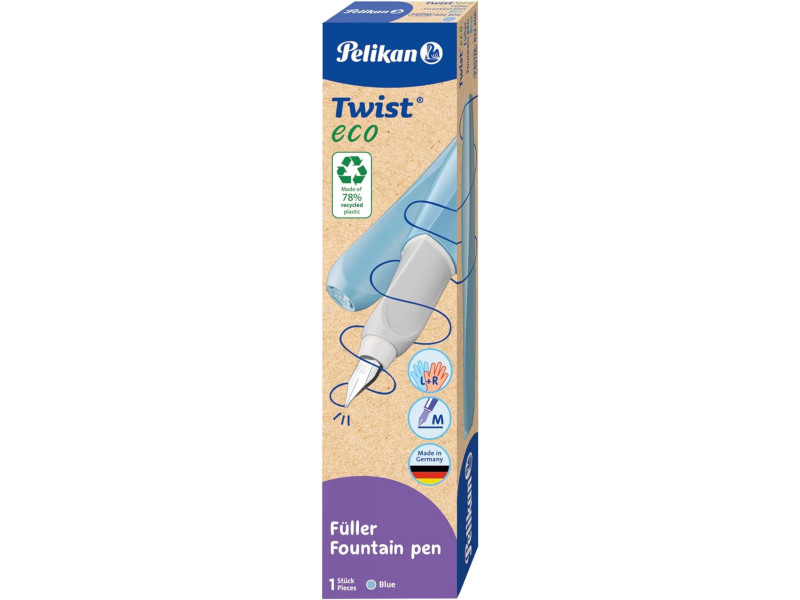 Pelikan Stylo plume Twist eco, bleu