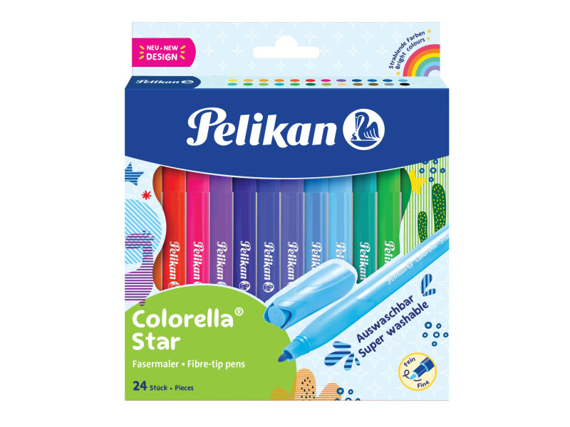 Pelikan Feutre colorella star, étui carton de 24