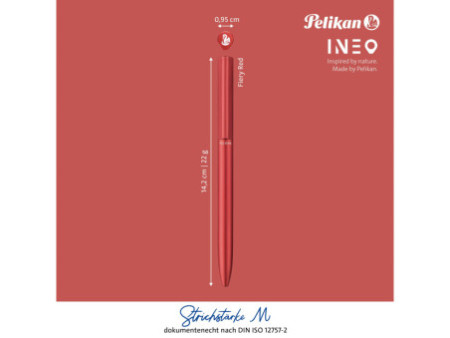 Pelikan Stylo à bille rotatif Ineo Elements, Fiery Red
