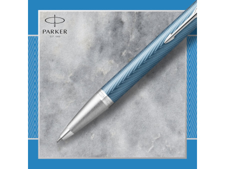 PARKER Stylo à bille rétractable IM PREMIUM Bleu Clair C.T