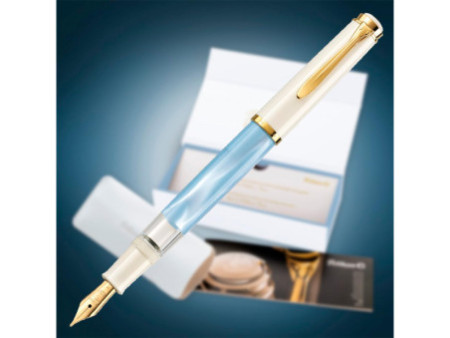 Pelikan Stylo plume M 200 bleu pastel, taille de plume: M