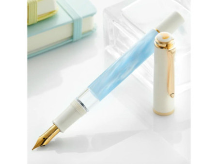 Pelikan Stylo plume M 200 bleu pastel, taille de plume: M