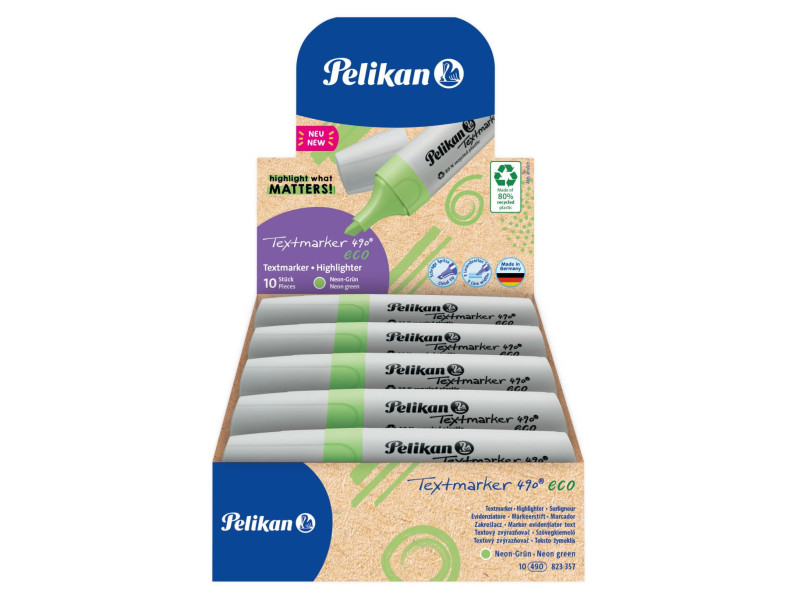 Pelikan Surligneur 490 eco, vert fluo