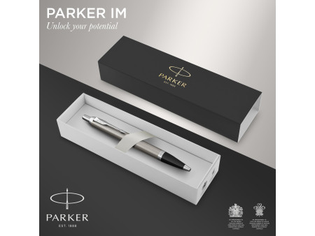 PARKER Stylo à bille rétractable IM Essentiel, Acier C.T.