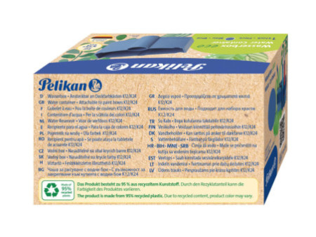 Pelikan Bac à eau eco pour boîte de peinture K12, bleu