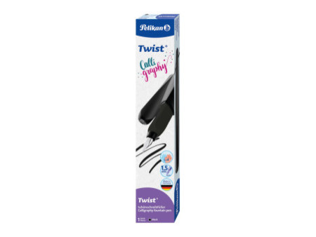 Pelikan Stylo plume de calligraphie Twist Calligraphy, noir
