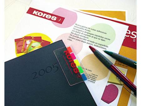 Kores Marque-pages - film, 12 x 45 mm, couleurs néon