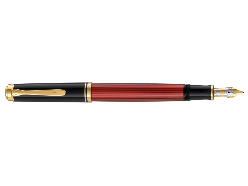 Pelikan Stylo plume 'Souverän 400', noir/rouge, B