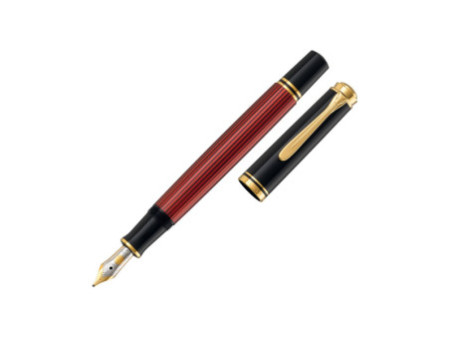 Pelikan Stylo plume 'Souverän 400', noir/rouge, B