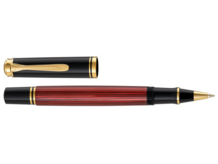 Pelikan Stylo roller 'Souverän 400', noir/rouge