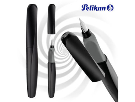 Pelikan Twist stylo plume Black, noir/gris