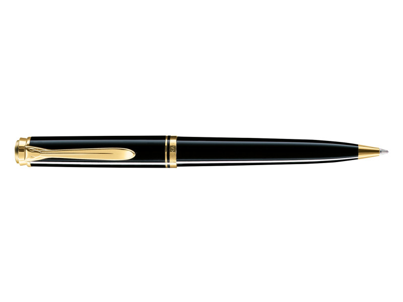 Pelikan Stylo à bille rotatif 'Souverän 600', noir/or