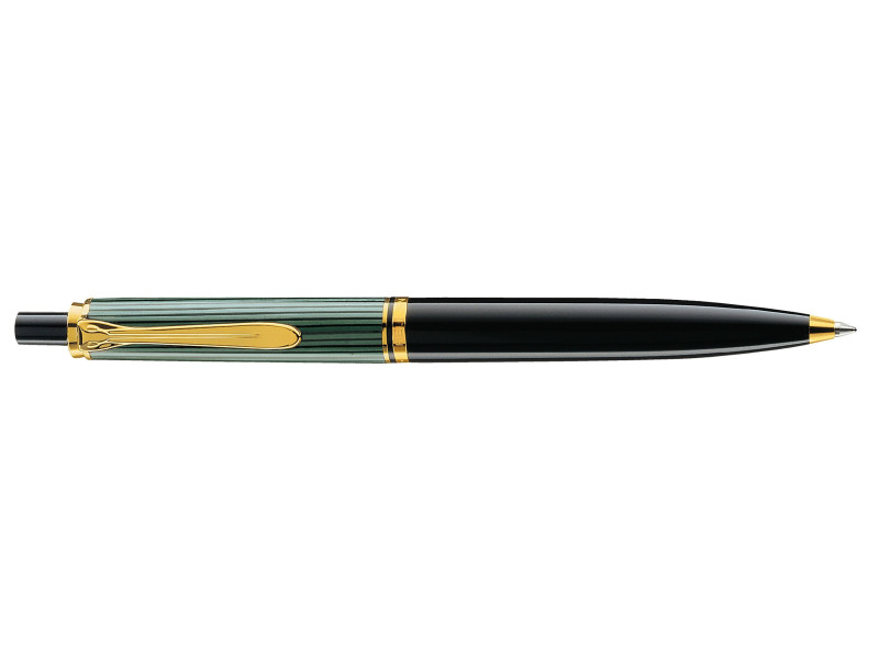 Pelikan Stylo à bille rétractable 'Souverän 400', noir/vert