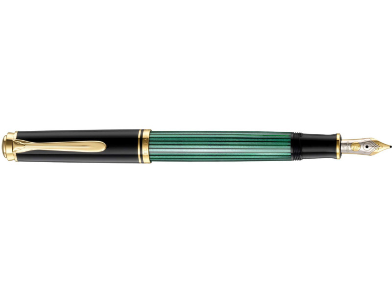 Pelikan Stylo plume 'Souverän 400', noir/vert, F